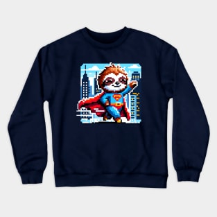 Urban Sloth Hero: The Slow Savior Crewneck Sweatshirt